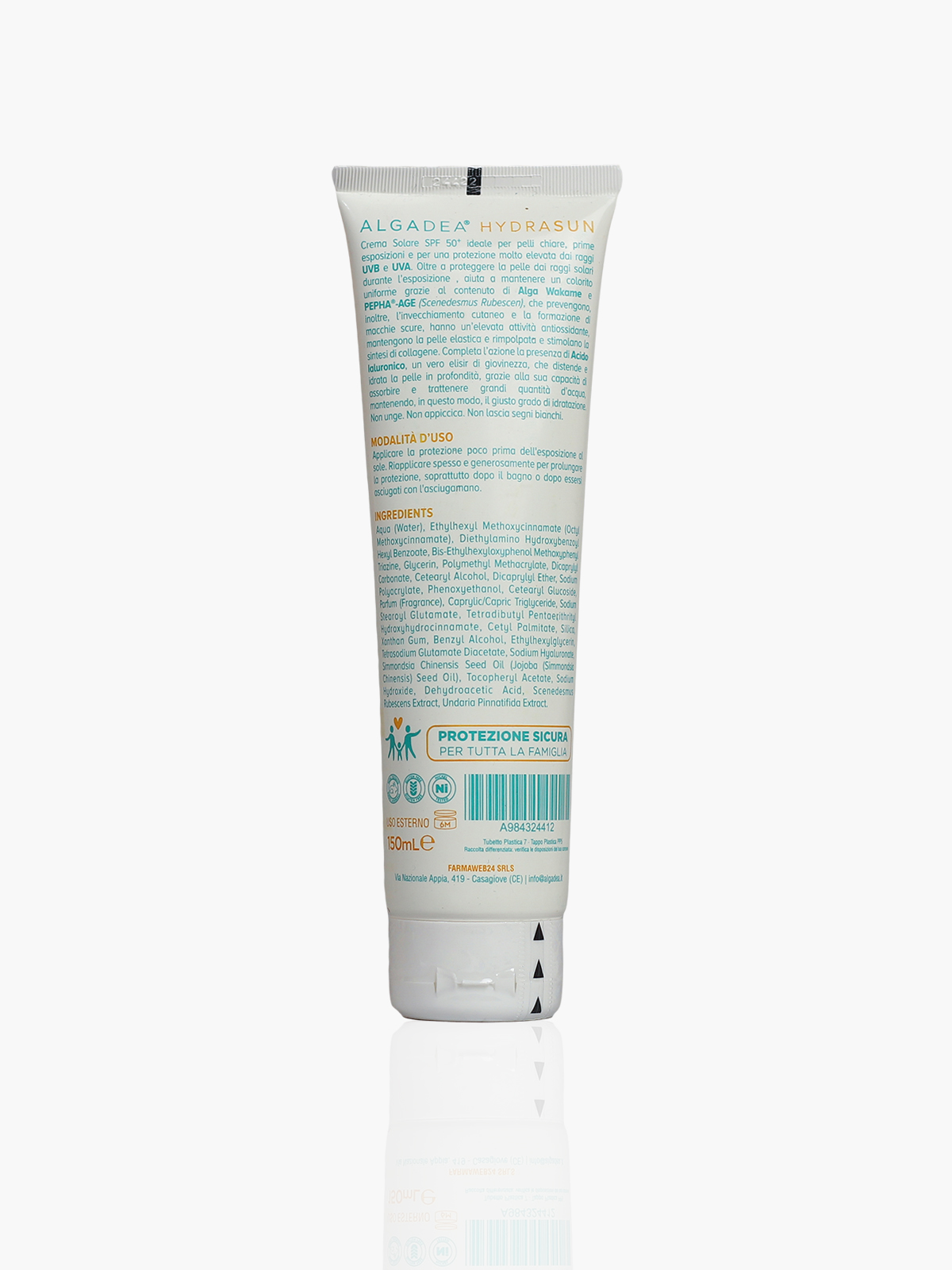 Hydrasun – Crema Solare Protezione Molto Alta – Spf 50 da150ml - immagine 2